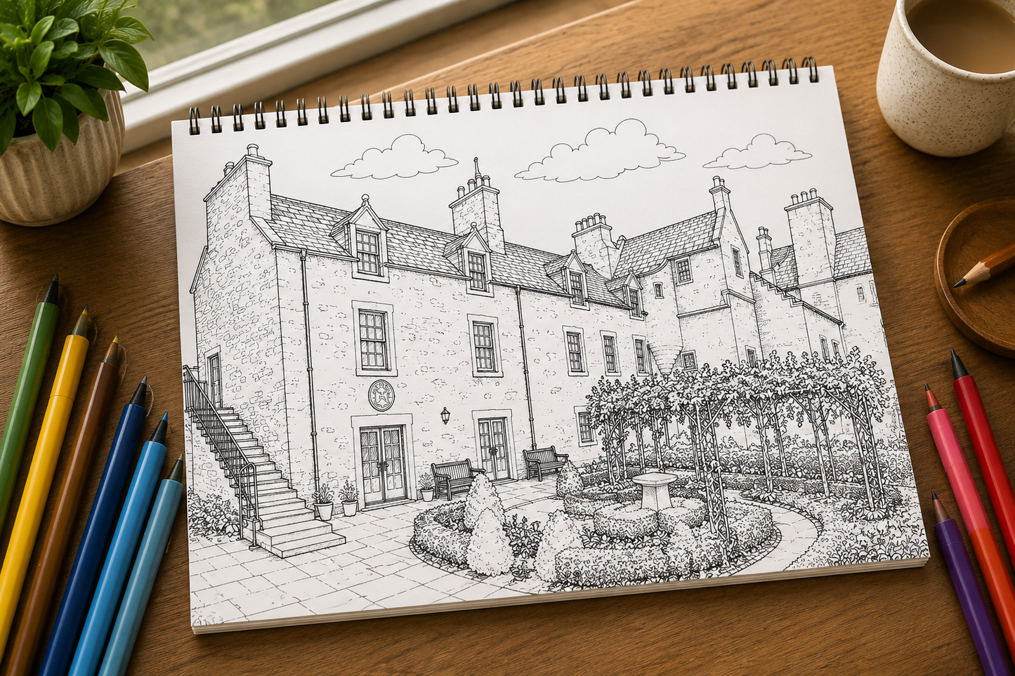 Dunfermline Colouring Book